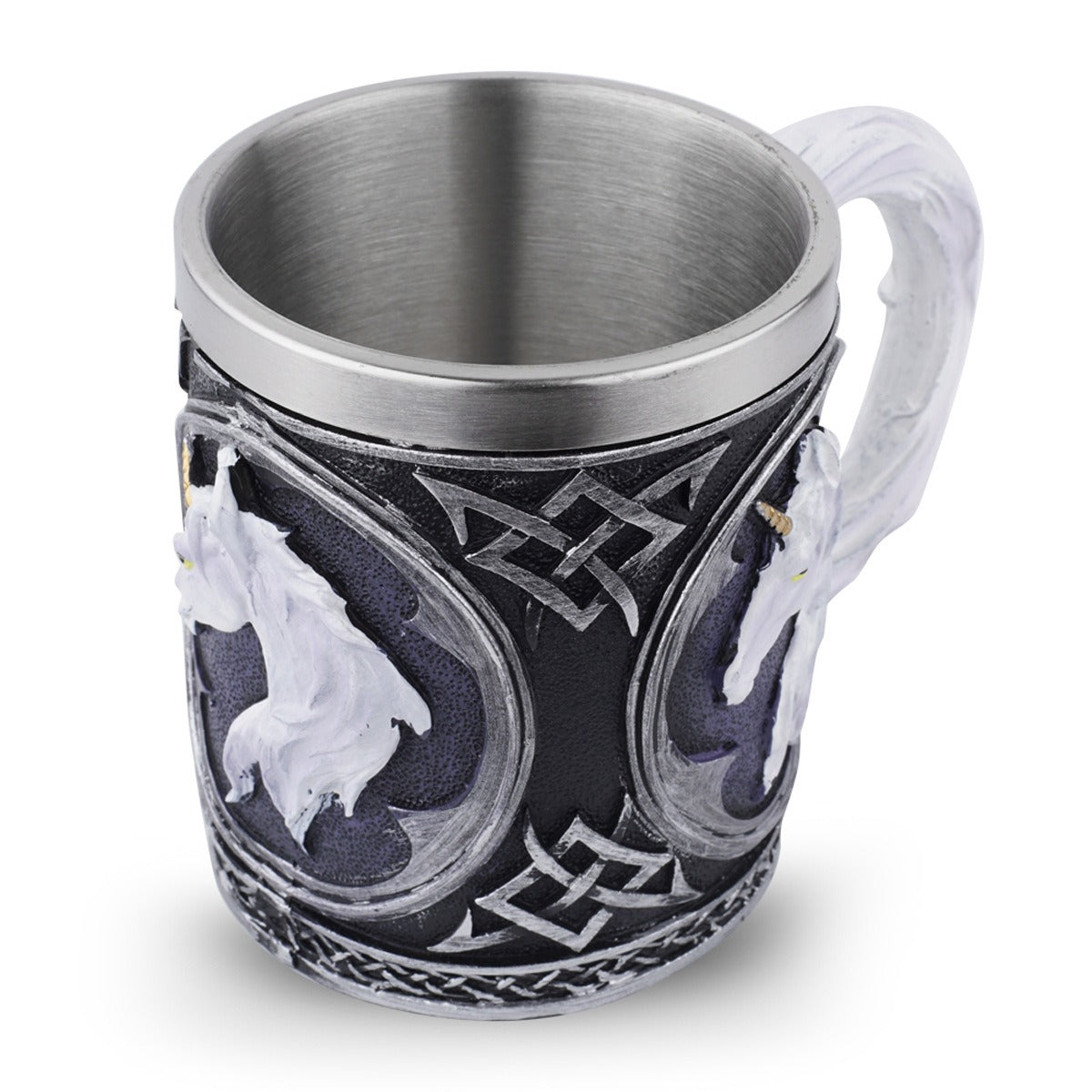 Viking Style Unicorn Resin & Stainless Steel Mug
