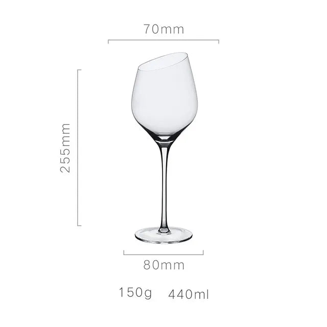 Nordic Iridescent Slanted Crystal Wine Glasses from Mish Mash Market