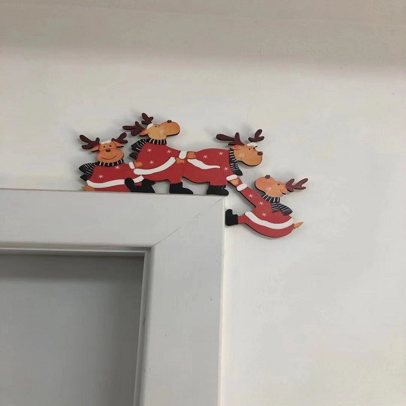 Wooden Christmas Door Frame Corner Decoration from Mish Mash Market