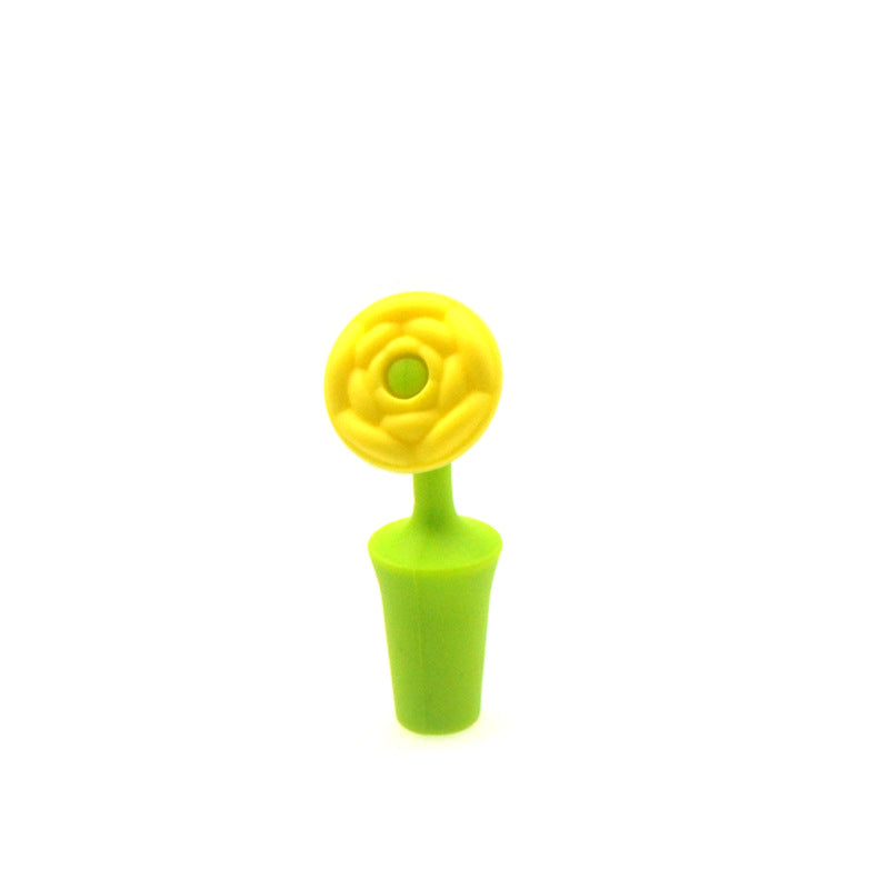 Floral Silicone Wine Stoppers — Reusable & Leak-Proof Bottle Seals from Mish Mash Market