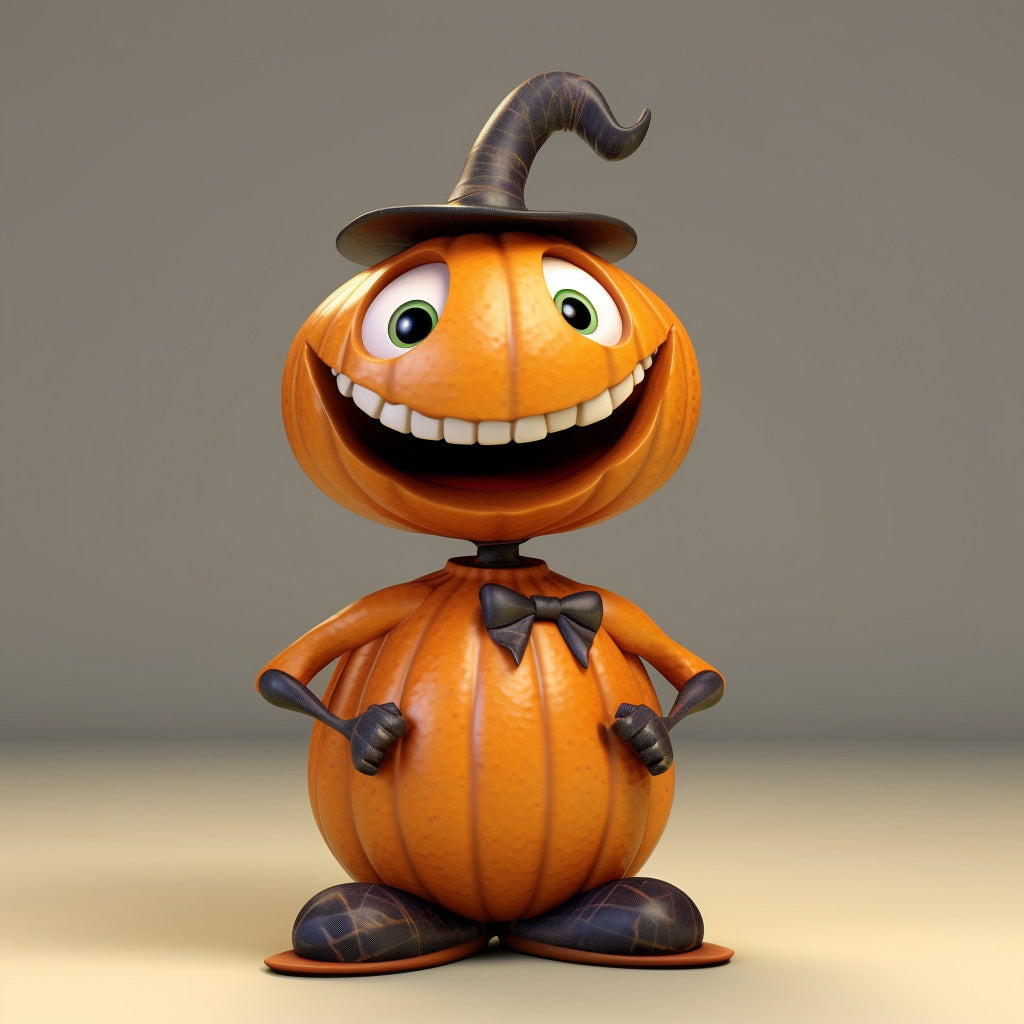 Cute Resin Tabletop Pumpkin Figurine from Mish Mash Market