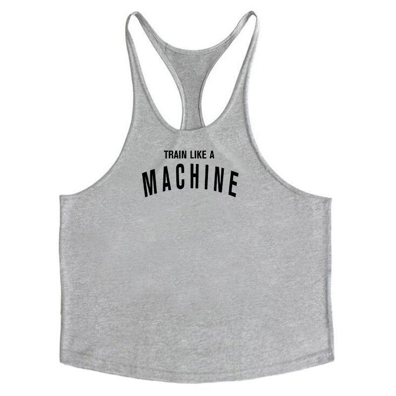 Men's Bodybuilding Stringer Tank Top - 100% Cotton Gym Training Vest from Mish Mash Market