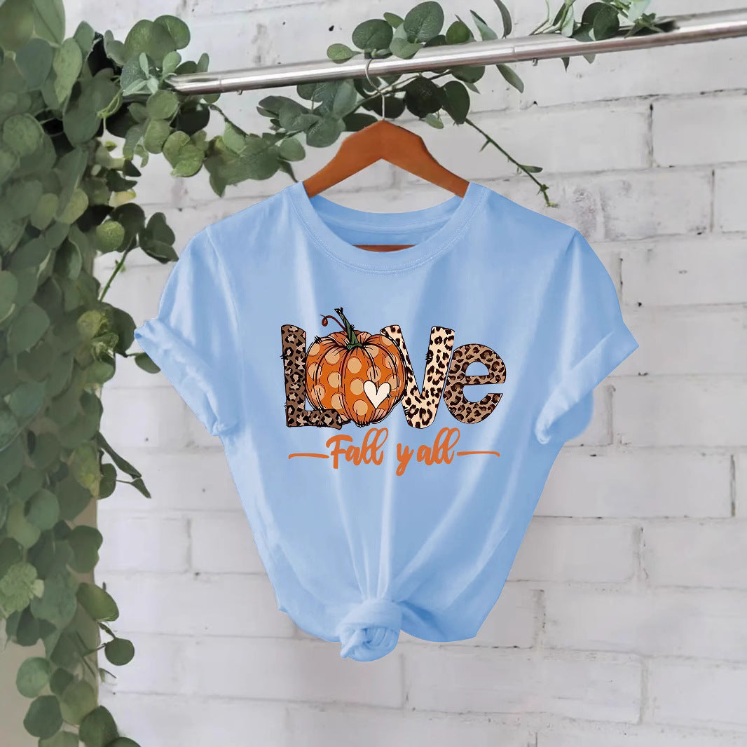 LOVE Pumpkin Fall Y'all Short Sleeve T-Shirt from Mish Mash Market