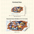3D Wall-Breaking Snowman Christmas Wall Decal from Mish Mash Market
