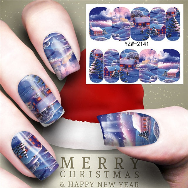 Christmas Water Transfer Nail Decals from Mish Mash Market