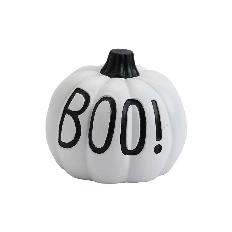 Resin Halloween Pumpkin Tabletop Decor from Mish Mash Market
