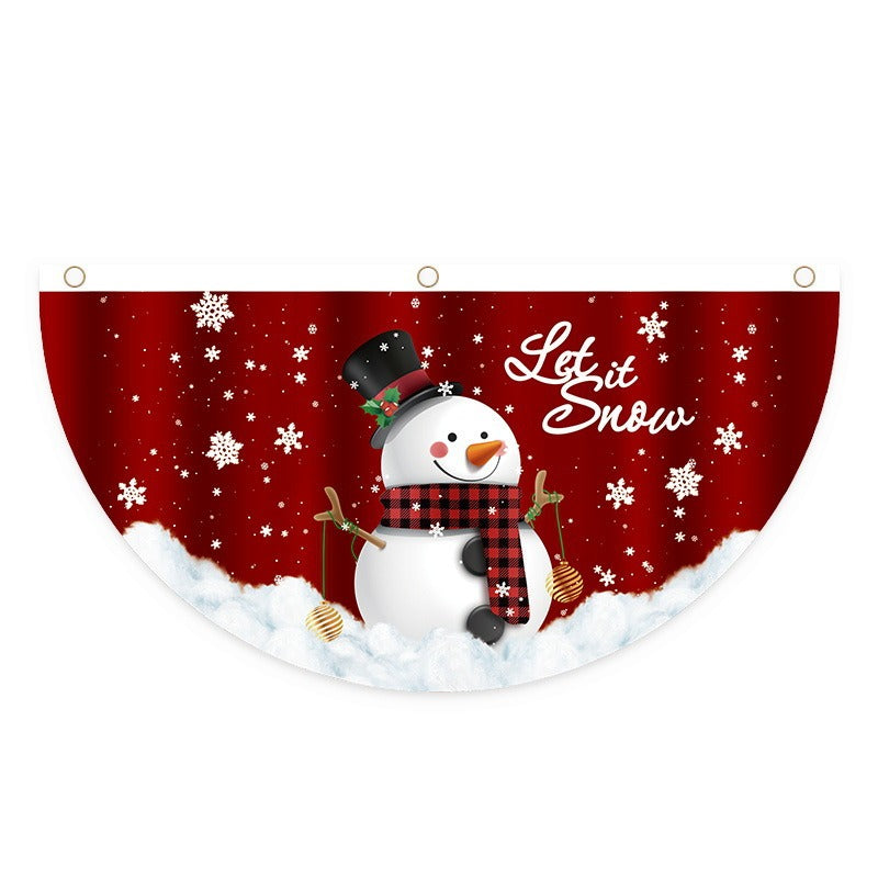 Christmas Decorative Pleated Bunting Flag