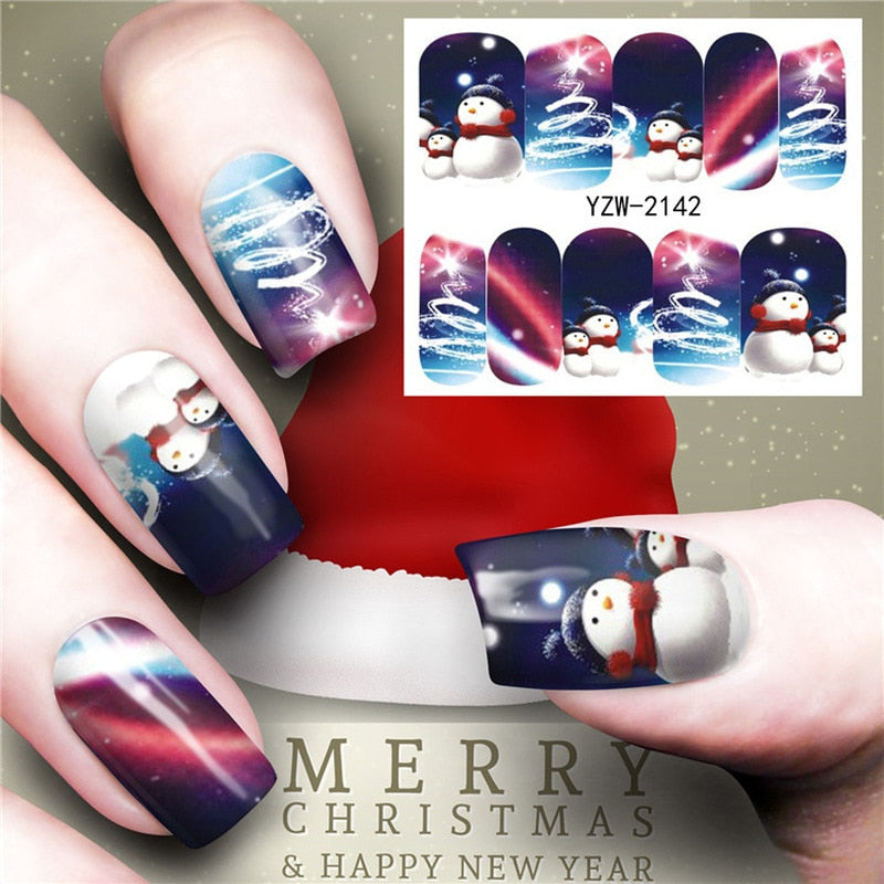Christmas Water Transfer Nail Decals