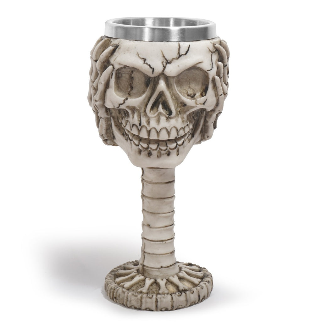 Gothic Skeleton Skull Wine Chalice from Mish Mash Market