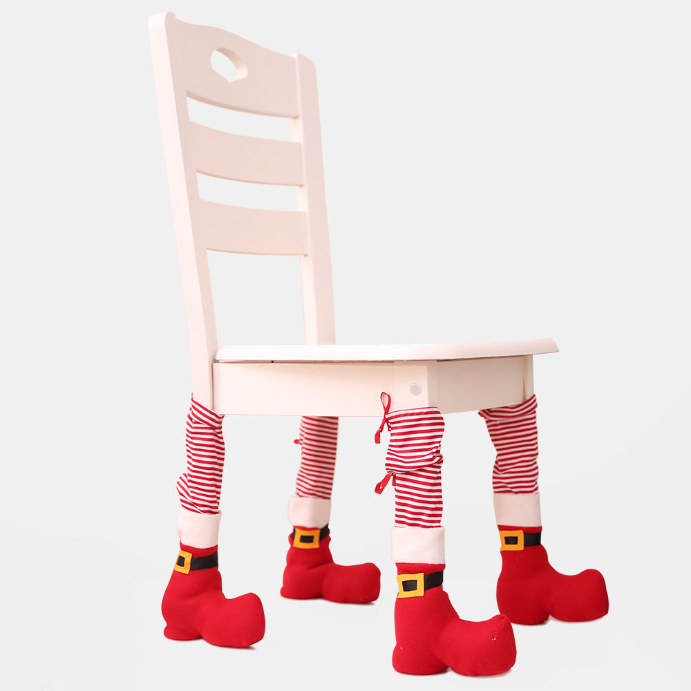 Christmas Decorative Elf Shoe Chair Leg Covers