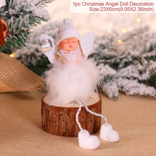 Plush Christmas Angel Tree Pendant Ornament from Mish Mash Market