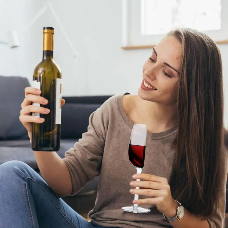 Creative Half Red Wine Cups Multi-use Vintage Tall Wine Glassware Long Stemmed Wine Champagne Glasses from Mish Mash Market