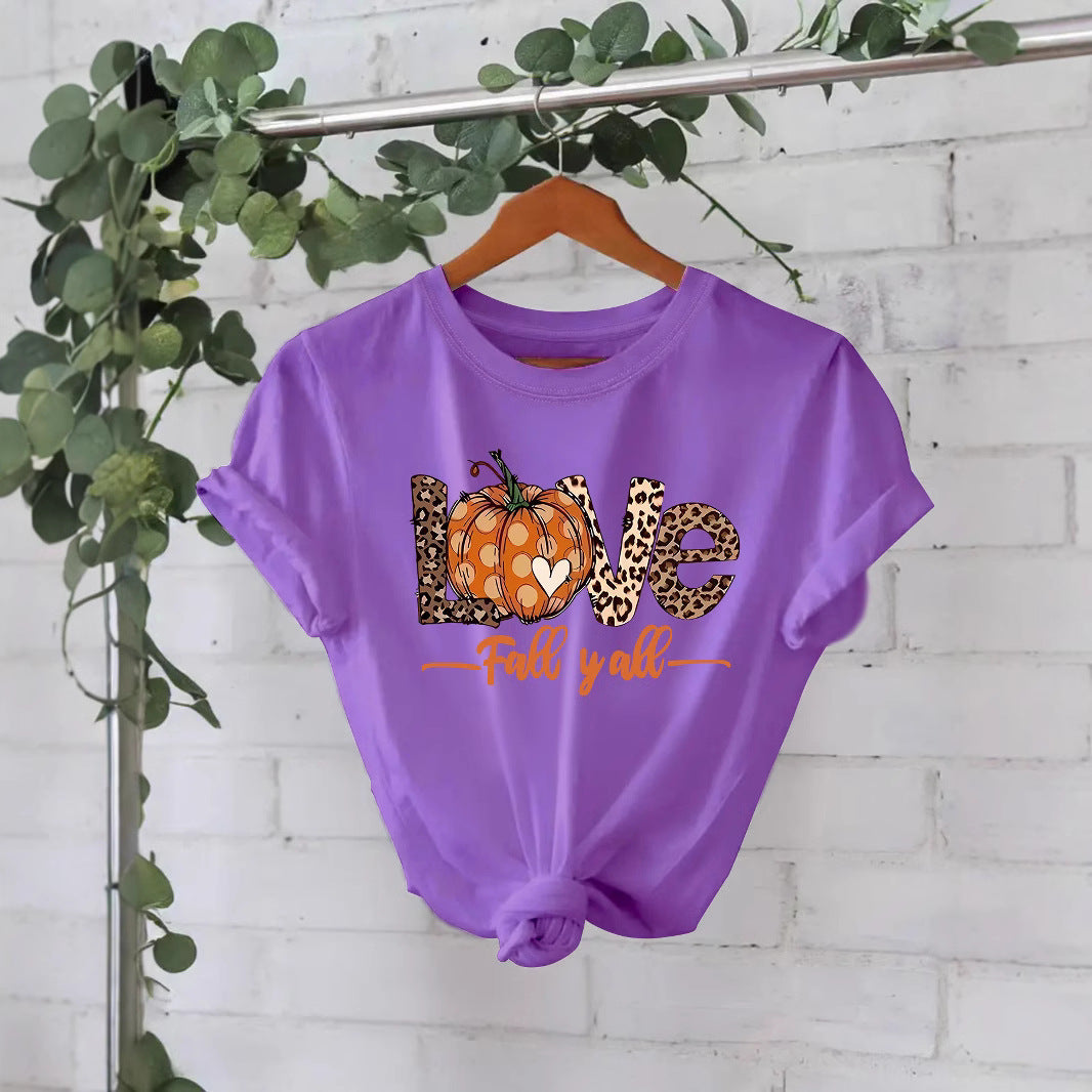 LOVE Pumpkin Fall Y'all Short Sleeve T-Shirt from Mish Mash Market