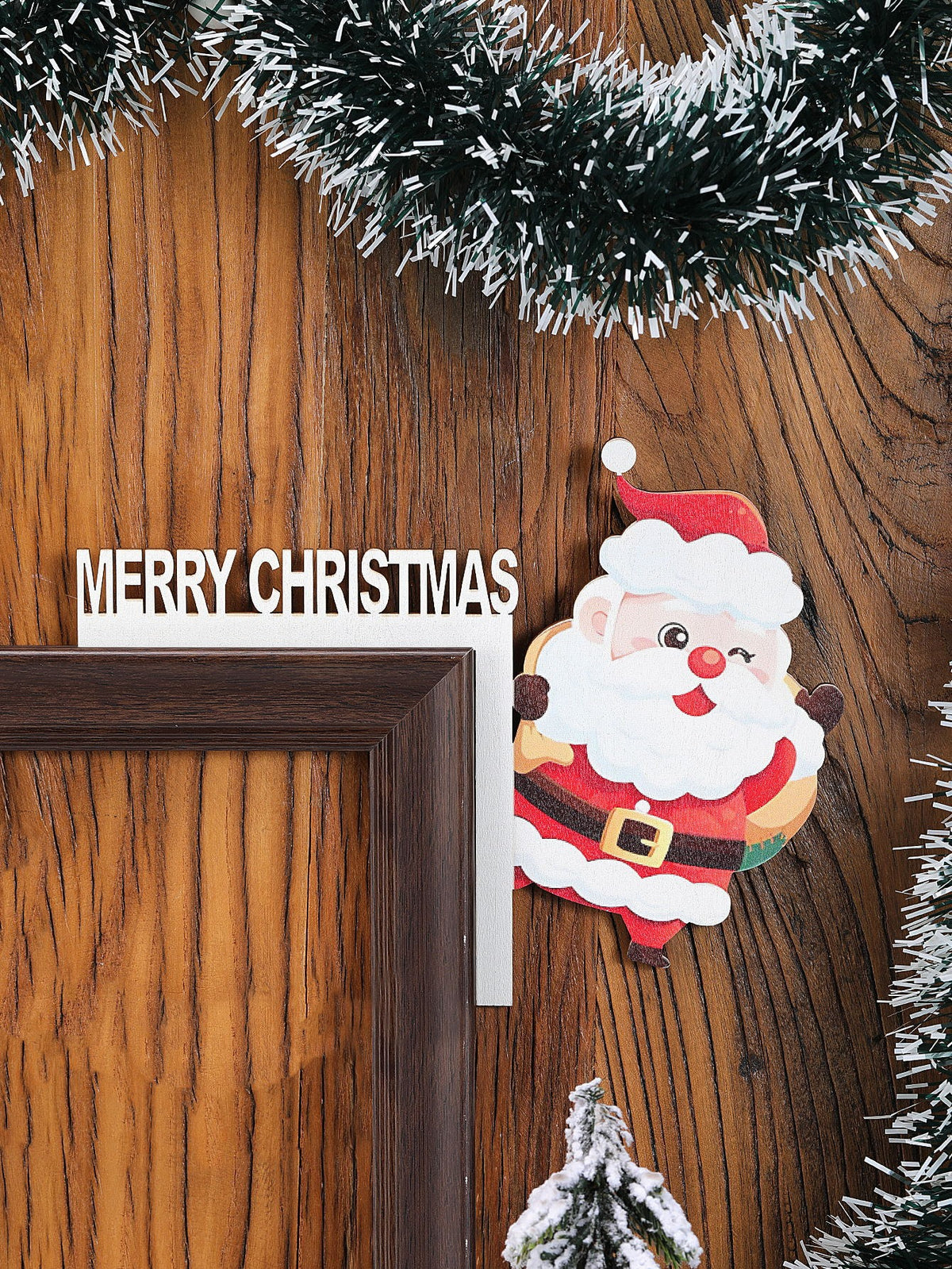 Wooden Christmas Door Frame Corner Decoration from Mish Mash Market
