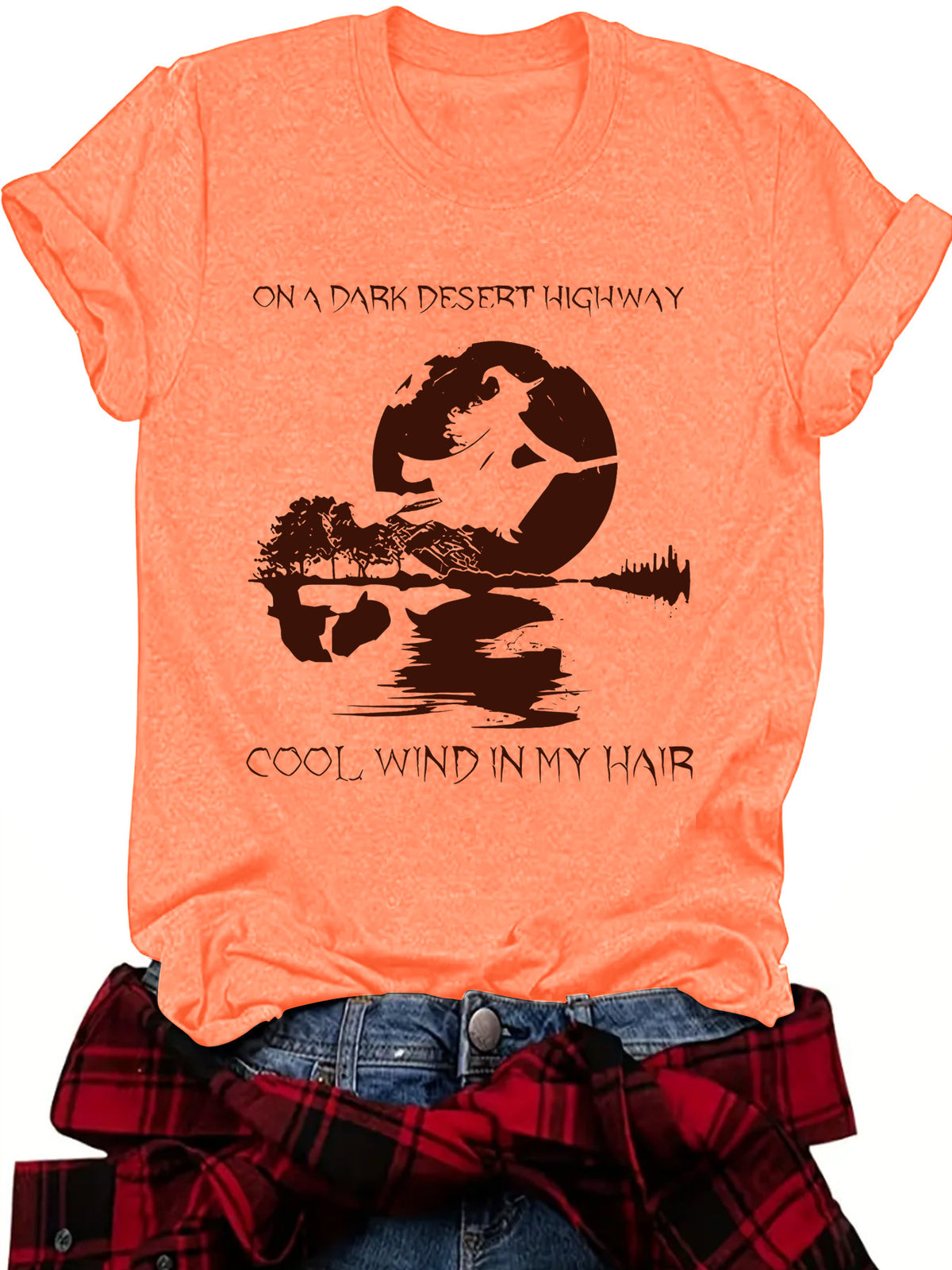 Halloween Witch Graphic T-Shirt - On A Dark Desert Highway from Mish Mash Market