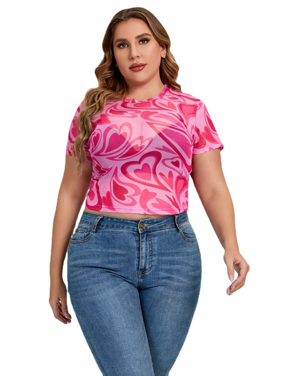 Mesh Abstract Love Top from Mish Mash Market