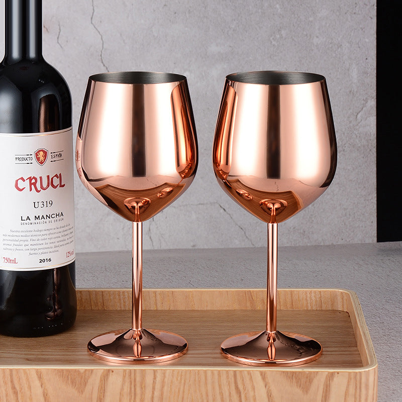 Unbreakable 17oz Stainless Steel Wine Glass – Premium Shatterproof Metal Goblet