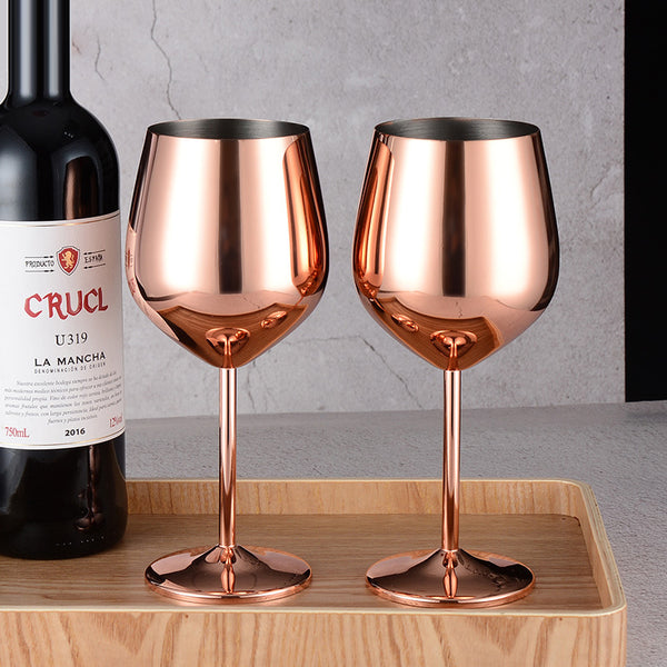 Unbreakable 17oz Stainless Steel Wine Glass – Premium Shatterproof Metal Goblet