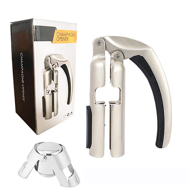 Professional Zinc Alloy Champagne Opener – Heavy Duty Wing Corkscrew & Beer Opener from Mish Mash Market