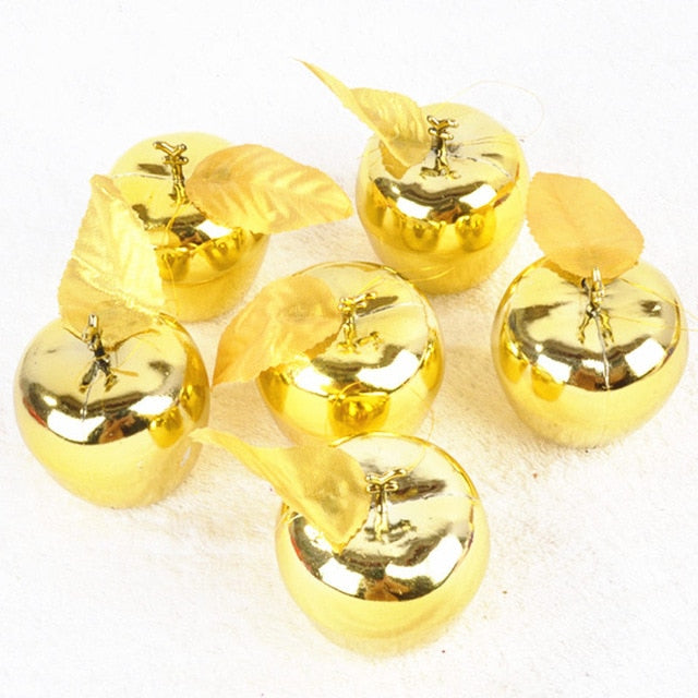 9PC Apples Christmas Ornaments