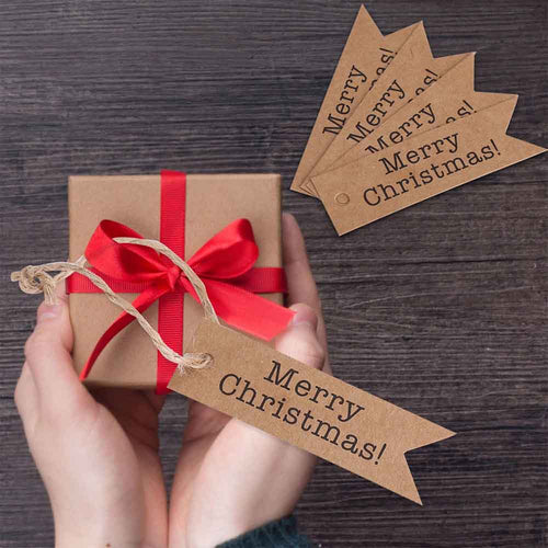 100 Pcs Merry Christmas Gift Tags from Mish Mash Market
