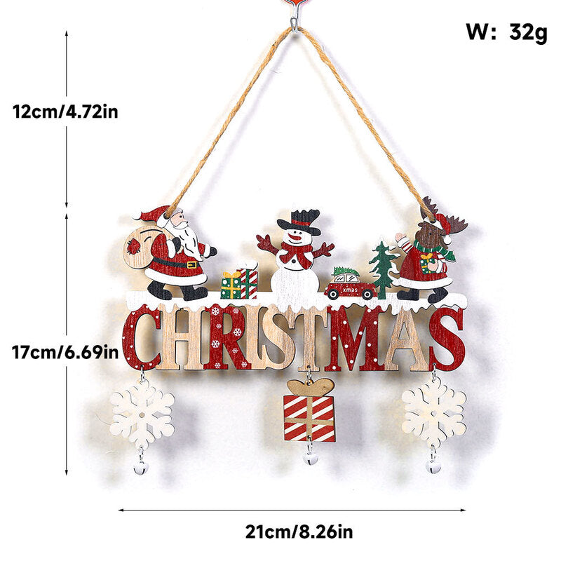 Handcrafted Wooden Folding Christmas Tree Wall Hanging Ornament from Mish Mash Market