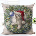 Christmas Linen Throw Pillow Cover from Mish Mash Market