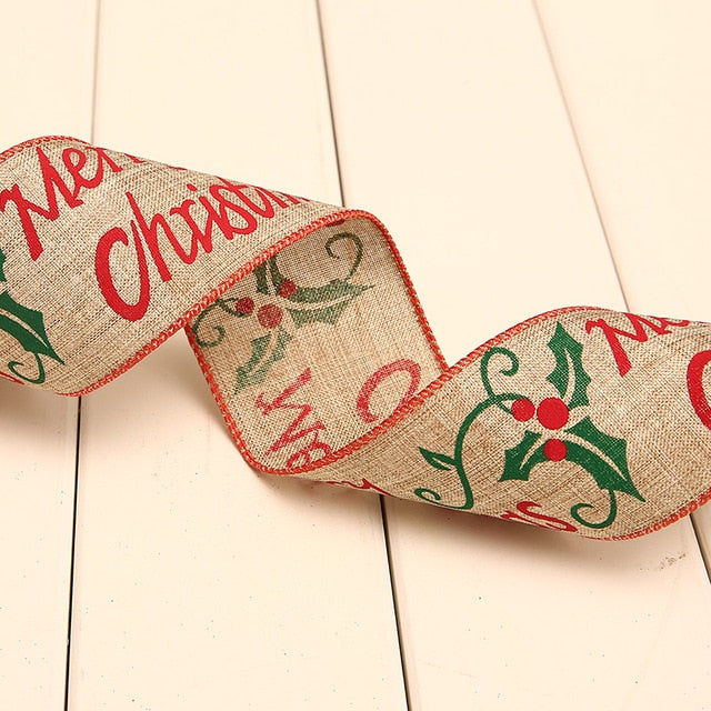 Linen Christmas Ribbon Roll from Mish Mash Market