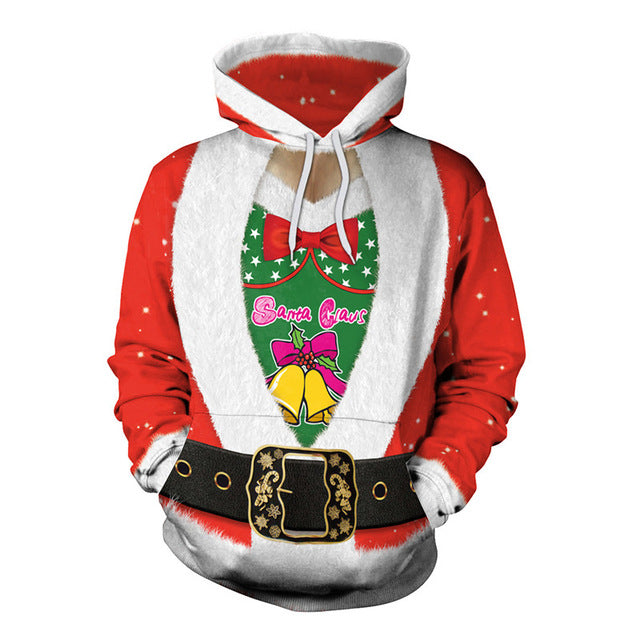 3D Novelty Ugly Christmas Hoodie