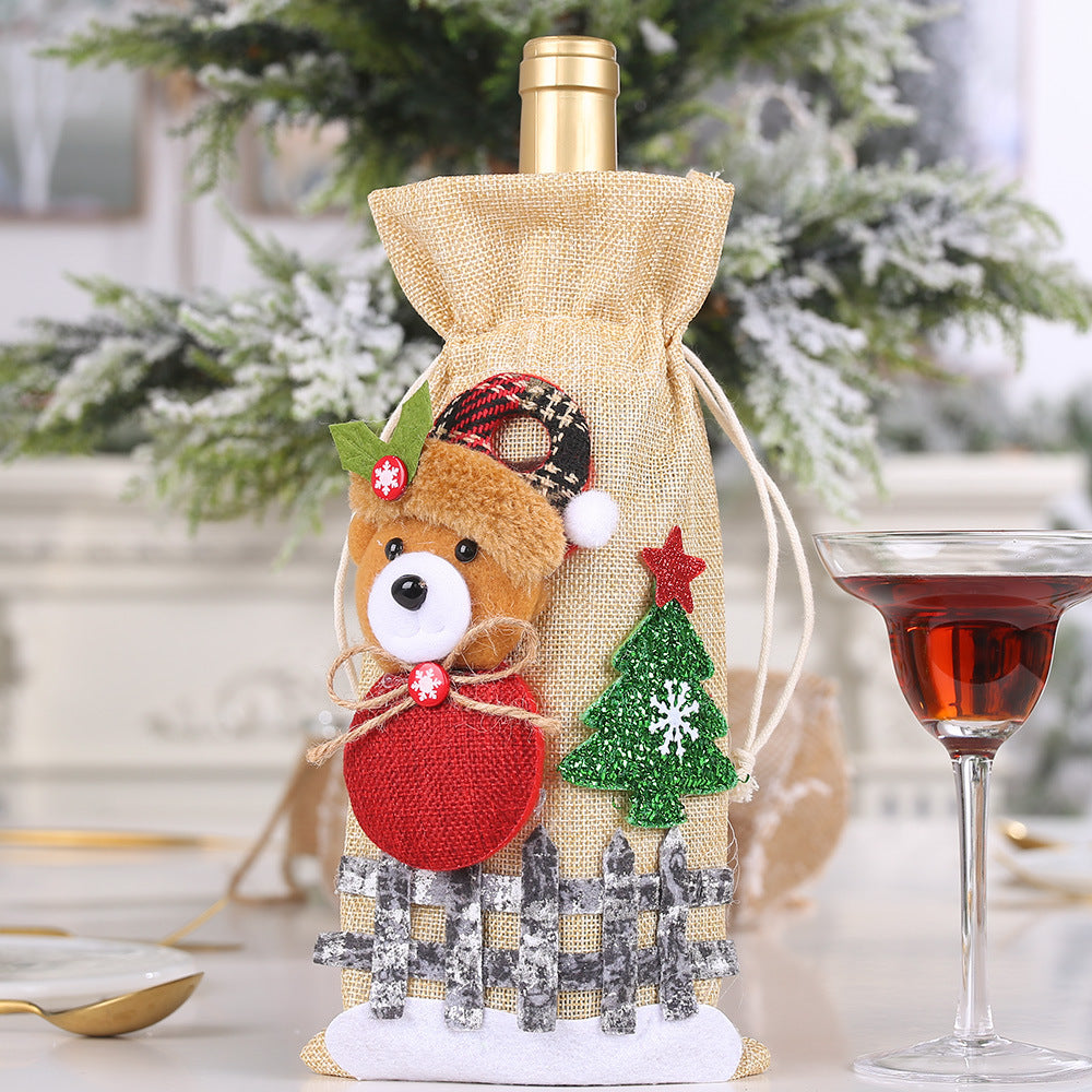 Christmas Wine Bottle Cover from Mish Mash Market
