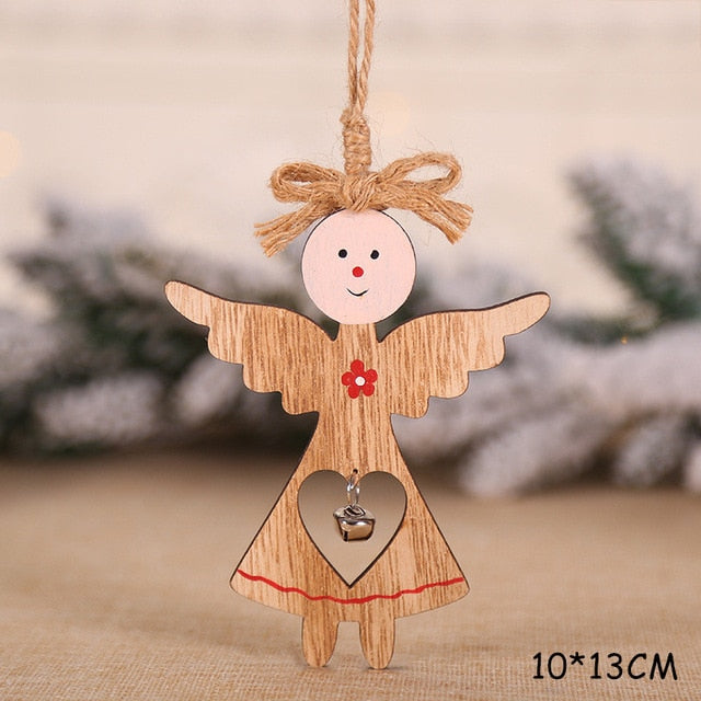 Christmas Deer Wooden Decoration