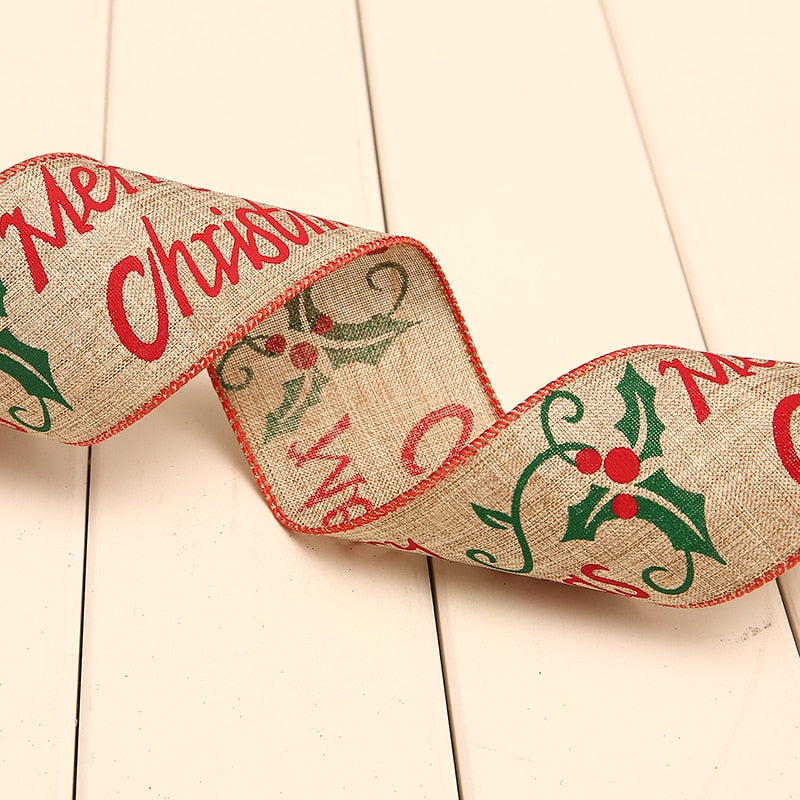 Linen Christmas Ribbon Roll from Mish Mash Market