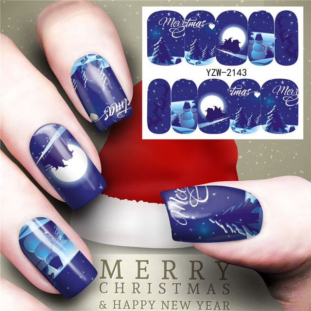 Christmas Water Transfer Nail Decals from Mish Mash Market