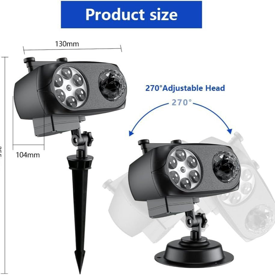 LED Holiday Outdoor Waterproof Projection Lawn Lights from Mish Mash Market
