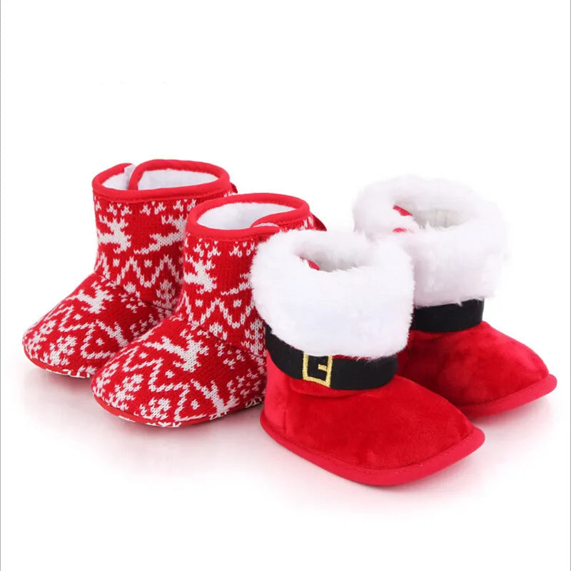 Baby Christmas Booties