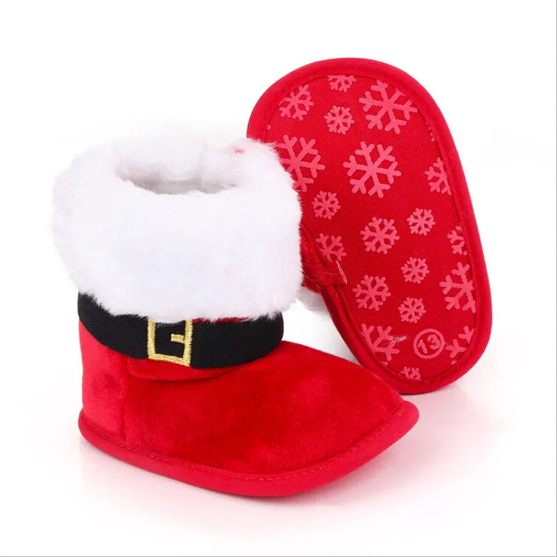 Baby Christmas Booties