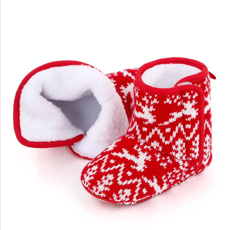 Baby Christmas Booties