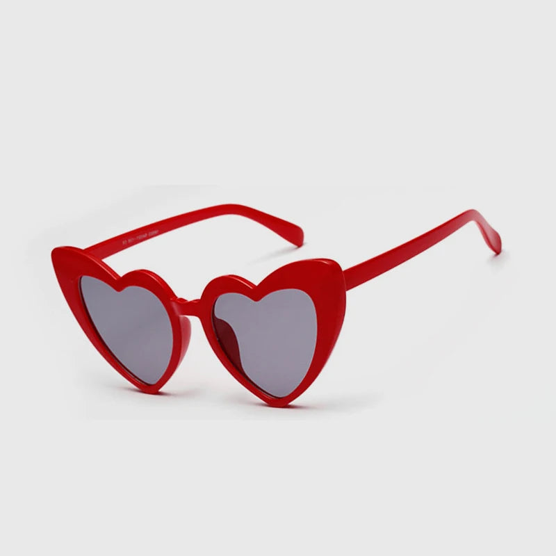 Retro Heart-Shaped Sunglasses - Fashionable Rimless Festival Eyewear for Women from Mish Mash Market
