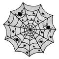 40-Inch Round Halloween Black Spiderweb Lace Tablecloth from Mish Mash Market