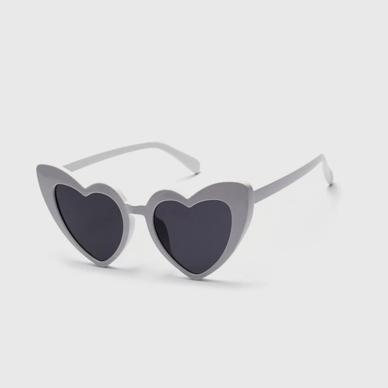 Retro Heart-Shaped Sunglasses - Fashionable Rimless Festival Eyewear for Women from Mish Mash Market
