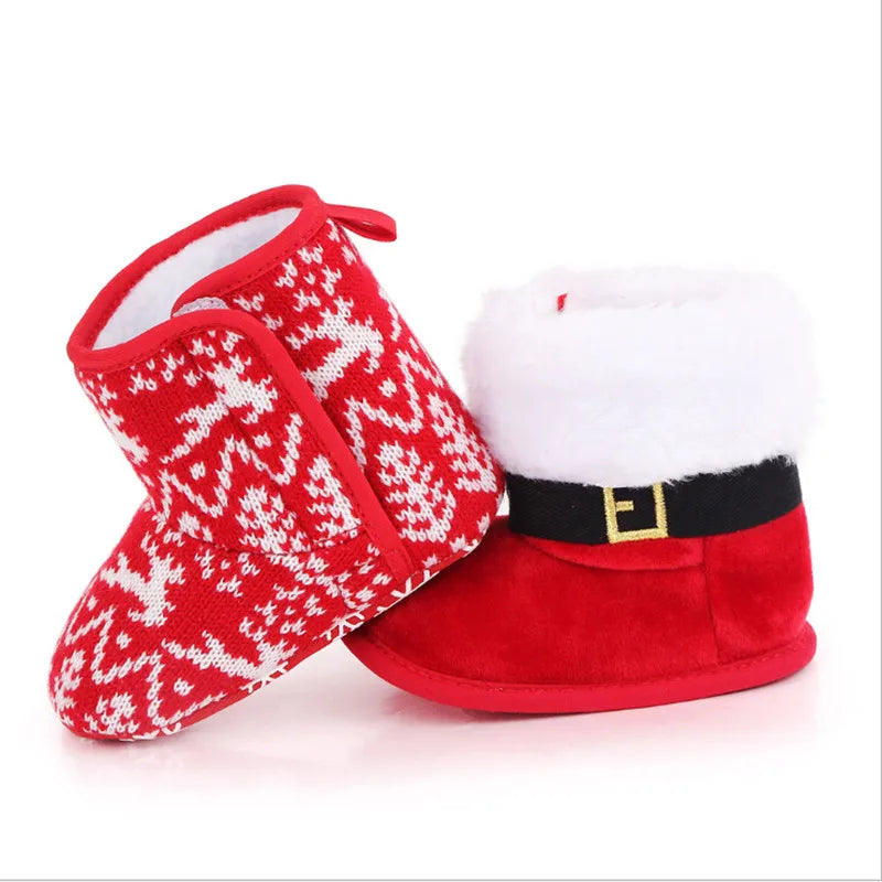 Baby Christmas Booties