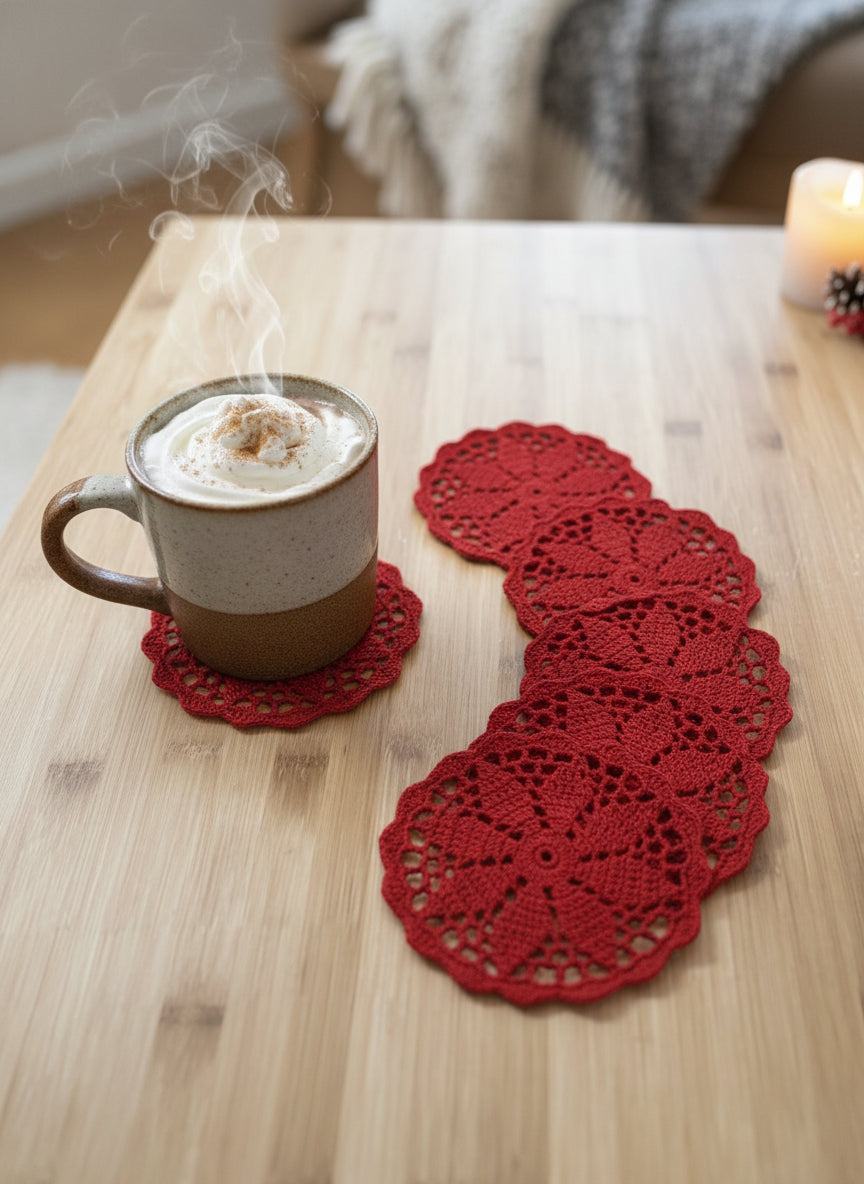 Poinsettia Coaster from Mish Mash Market