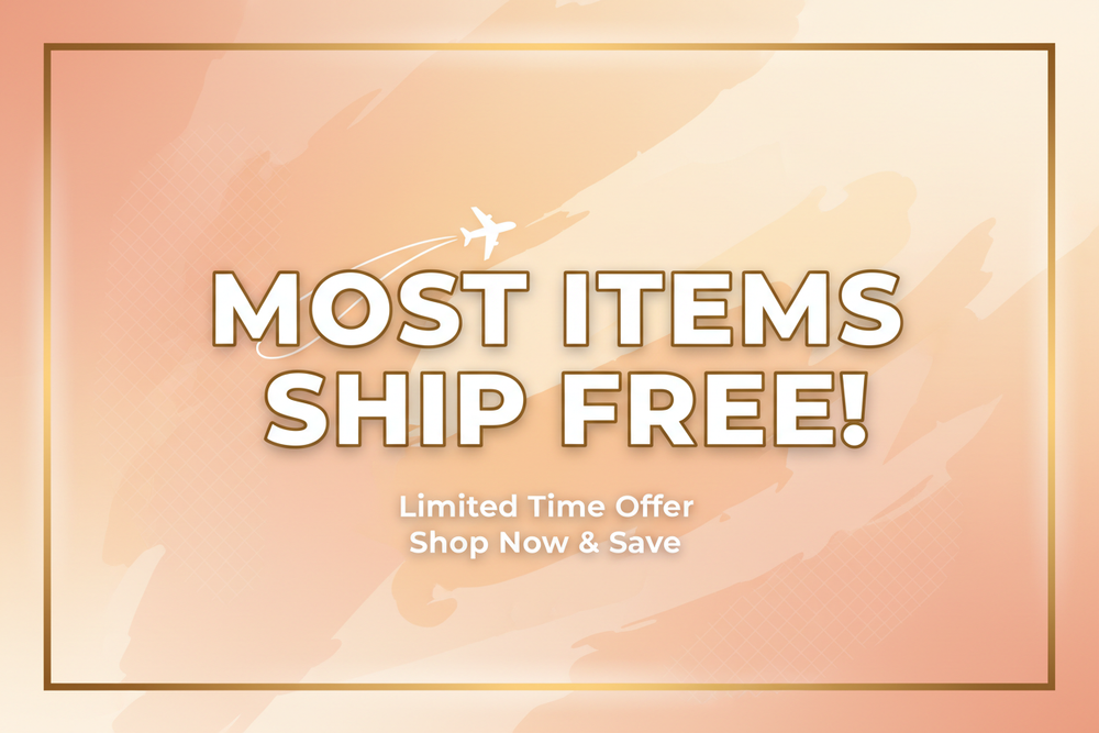 Most Items Ship Free promotional banner